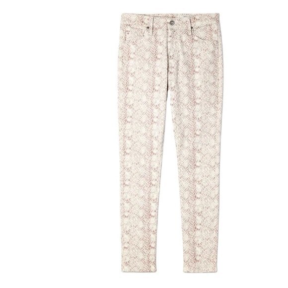 AG Jeans Ivory Python Farrah Skinny Jeans - Picture 9 of 9